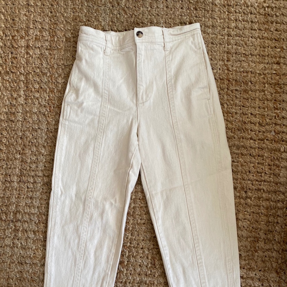 Cream Madewell Tapered Pants